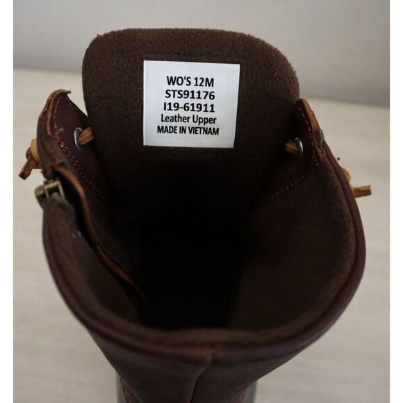 Sperry Top-Sider STS91176 Women's Sz 12M Tan/Dark Brown Saltwater Duck Boots - Picture 8 of 16